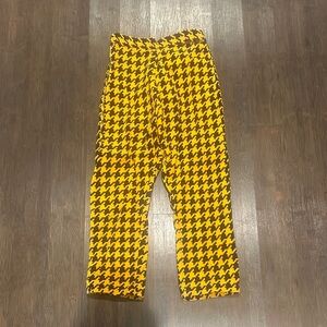 Yellow and Black Capris